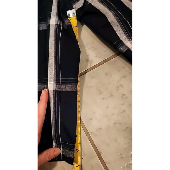 Nwt Shaka Wear Cargo Shorts Men's Sz 4XL Navy BluePlaid Drawstring Elastic Waist - Picture 11 of 13